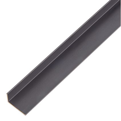 Profilé d'angle Alberts  en aluminium noir 20x10x1mm 1m