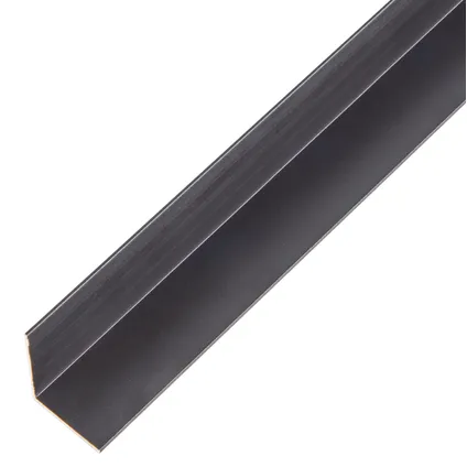 Alberts profil d'angle en aluminium noir 20x20x1mm 2m