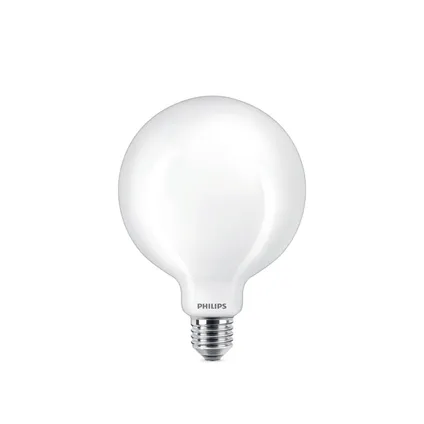 Ampoule LED globe Philips blanc chaud 8,5W E27 4