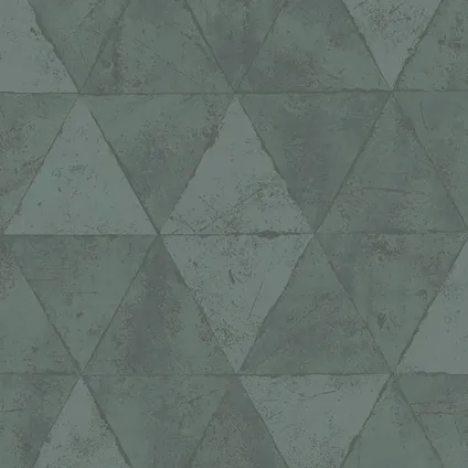 Vliesbehang driehoeken grijs IF3102 2