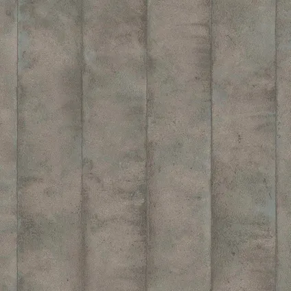 Vliesbehang streep en beton bruin 68760 2