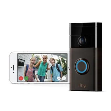 Ring video deurbel - draadloos - 1080p HD-video - WiFi - brons 4
