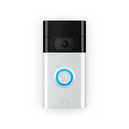 Ring video deurbel - draadloos - 1080p HD-video - WiFi - zilver