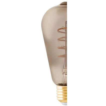 EGLO ledfilamentlamp ST64 grijs dimbaar E27 4W 3