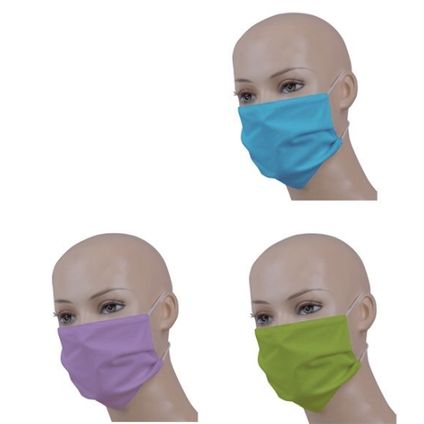 Busters wasbaar mondmasker katoen pastel – 3 stuks