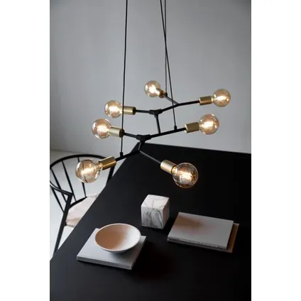 Nordlux hanglamp LED Josefine zwart 7X E27 2
