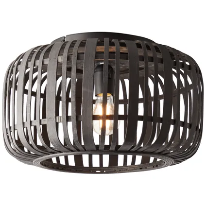 Brilliant plafondlamp Woodrow zwart ⌀40cm E27 | Deckenlampen