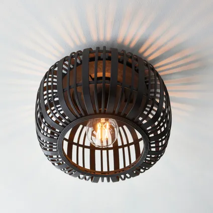 Brilliant plafondlamp Woodrow zwart ⌀40cm E27 5