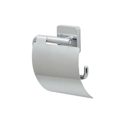 Porte-rouleau de papier toilette avec couvercle Onu chrome 5