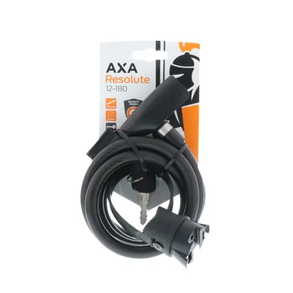AXA spiraalkabelslot Resolute 180cm ø12mm zwart  2