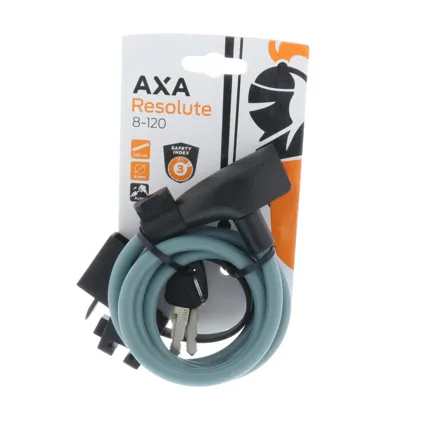 AXA spiraalkabelslot Resolute 120cm ø8mm groen 2