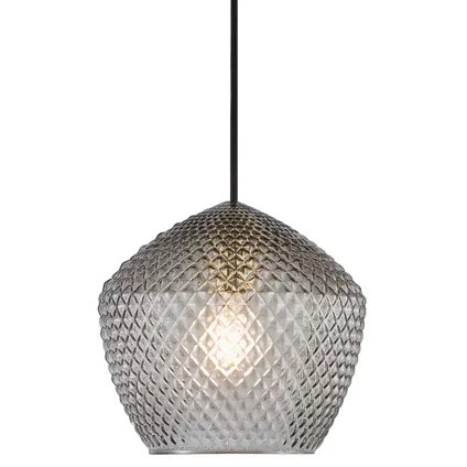 Nordlux hanglamp Orbiform gerookt glas ⌀23cm E27