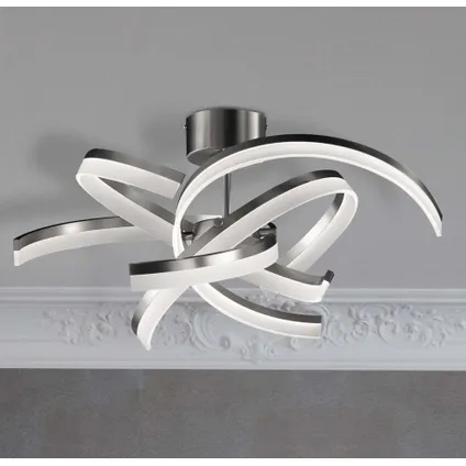 Fischer & Honsel plafondlamp LED Sund TW zilver 4x8W 3