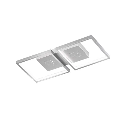 Fischer & Honsel plafondlamp LED Pix zilver 2x14W 2
