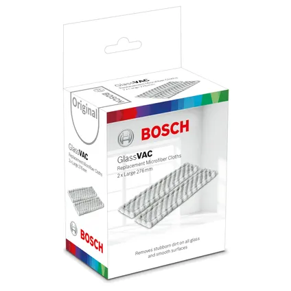 Chiffon en microfibre Bosch pour nettoyant pour vitres GlassVAC - 2 pièces 2