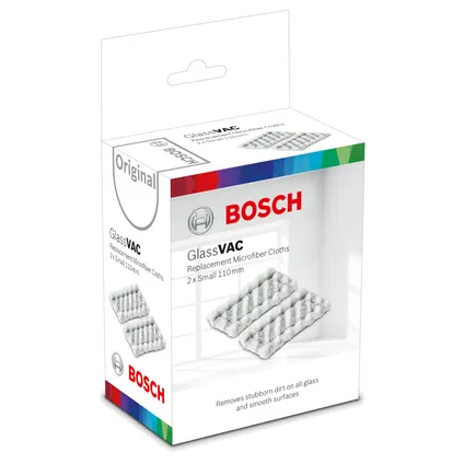 Petit chiffon microfibre pour nettoyant pour vitres Bosch GlassVAC - 2 pièces 3
