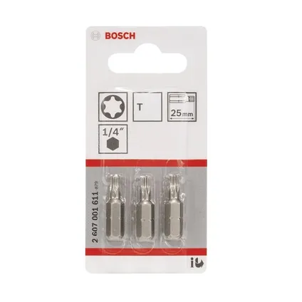 Bosch Torx-bit Extra-dur T8 x 25mm (3 pcs.) 3