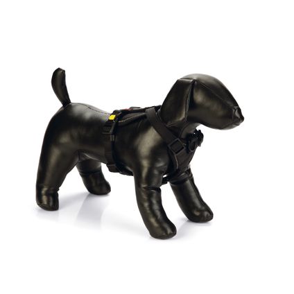 Beeztees hondentuig Parinca Premium Y-Tuig nylon zwart 45-57 cm x 20 mm