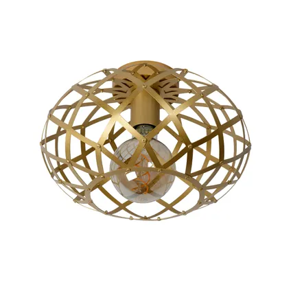 Lucide plafondlamp Wolfram goud Ø30cm E27 4