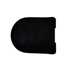 Praxis Aquazuro toiletzitting D-vorm duroplast zwart mat aanbieding