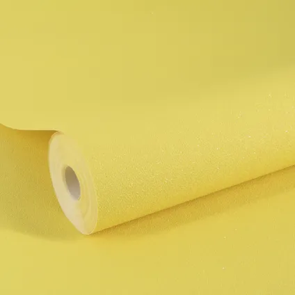 Decomode papier peint intissé Basic glitter bright jaune 3