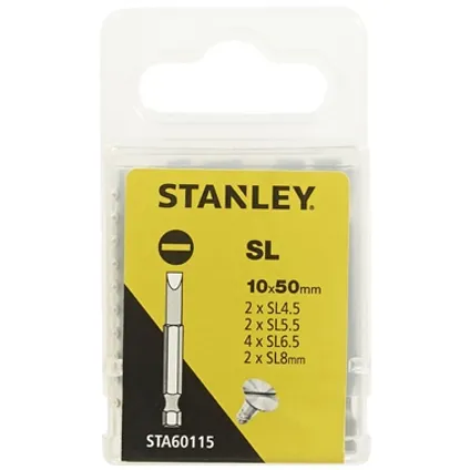 Stanley schroevendraaierbits SL 50mm 10 stuks
