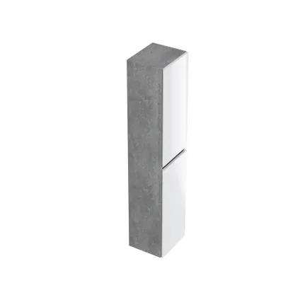 T-Bath kolomkast Milenio 140cm beton/wit 5