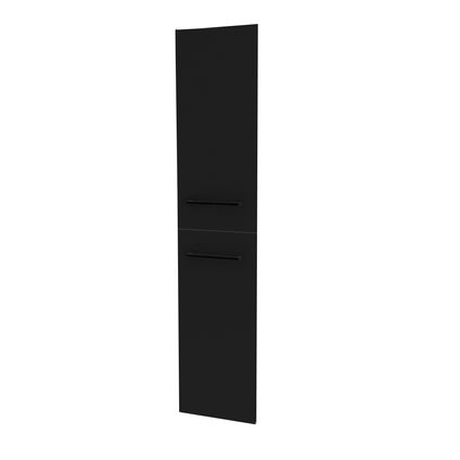 Porte colonne Aurlane Steel mat noir 2pcs