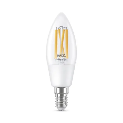Flamme LED à filament Wiz C35 blanche chaude ou froide E14 4,9W 7