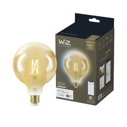 WiZ ledfilamentlamp G125 warm en koelwit E27 6,7W 6