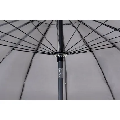 Central Park parasol Shanghai Ø270cm aluminium staal grijs 7