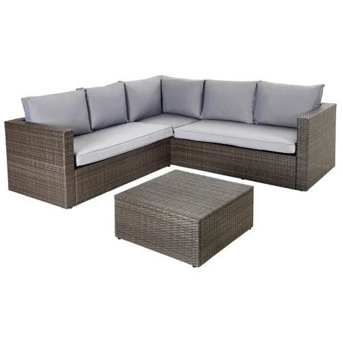Central Park loungeset Alea 3-delig staal wicker