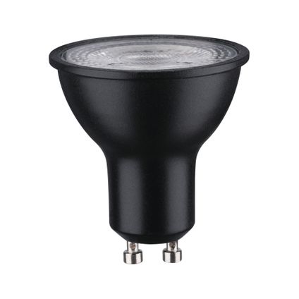 Paulmann LED-lamp reflector zwart warm wit GU10 7W