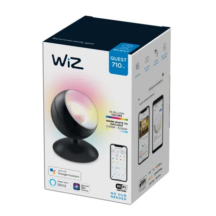WiZ LED lampe de table Quest couleur et lumière blanche