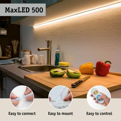 Ruban LED extension Paulmann MaxLED 500 1m lumière du jour 6W 15