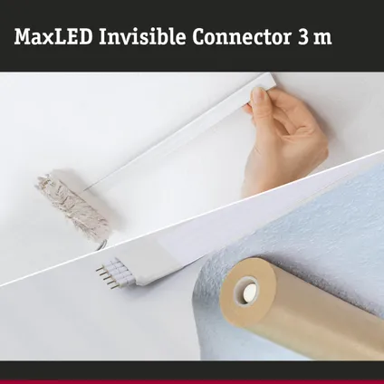 Connecteur Invisible Paulmann MaxLED 3m blanc plastique 14