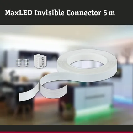 Connecteur Invisible Paulmann MaxLED 5m blanc plastique 13