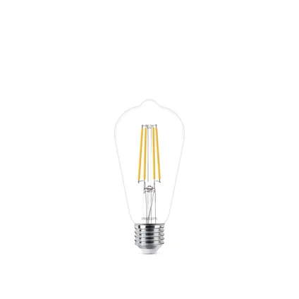 Philips ledfilamentlamp spiraal warm wit E27 7,2W 4