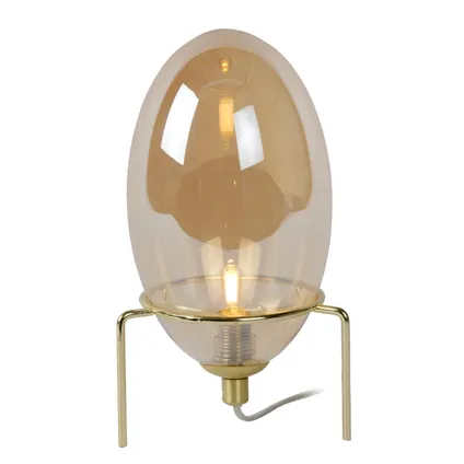 Lucide tafellamp Extravaganza Bellister amber ⌀13cm G9