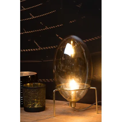 Lucide tafellamp Extravaganza Bellister amber ⌀13cm G9 2