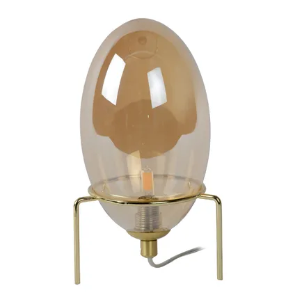Lucide tafellamp Extravaganza Bellister amber ⌀13cm G9 5