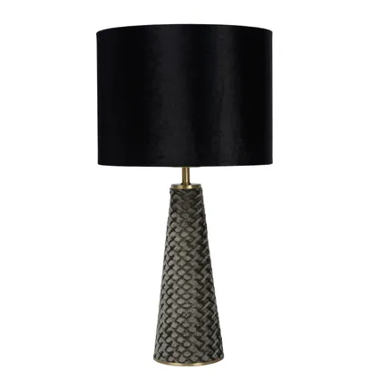 Lampe de table Lucide Extravaganza Velvet noire E27 4