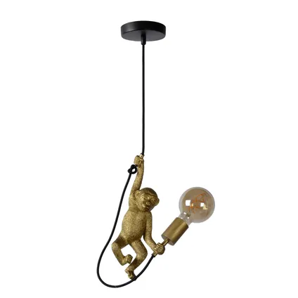 Lucide hanglamp Extravaganza Chimp zwart goud E27 11
