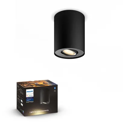 Philips Hue spot LED Pillar zwart 5W