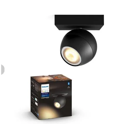 Philips Hue spot LED Buckram zwart 5,5W