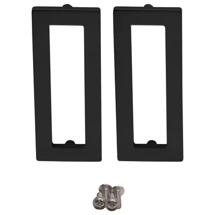 StoreMax schuifdeur accessoire handgreep recht (vierkant) zwart 2