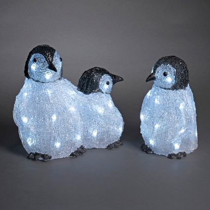Famille de pingouins Konstsmide 48 LED blanc froid 3pcs