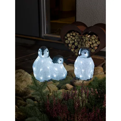 Famille de pingouins Konstsmide 48 LED blanc froid 3pcs  2