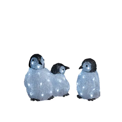 Famille de pingouins Konstsmide 48 LED blanc froid 3pcs  3