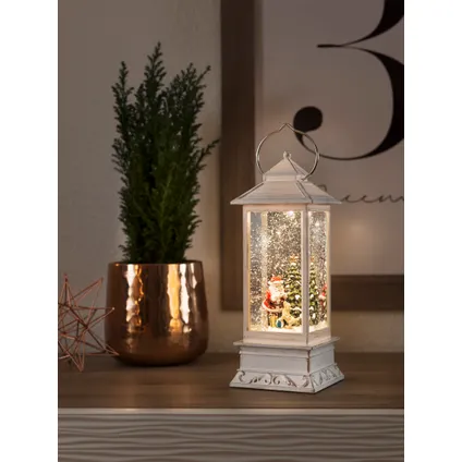 Konstsmide kerstman lantaarn met hond LED warm wit 10,5x27,5x10,5cm 2